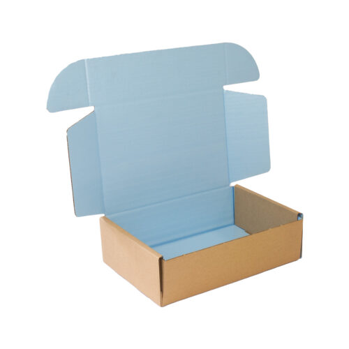 10x7x3” <br>Baby Blue Single Wall Printed Gift Boxes <br>25x18x8cm