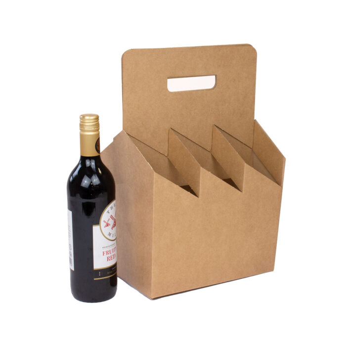 10x7x15 Wine Bottle Carrier 24x16x38cm Cardboard Wine Bottle Carrier