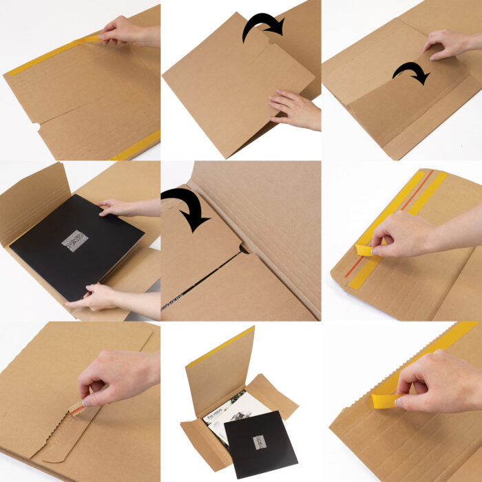 12x12x3 vinyl lp packaging instructions