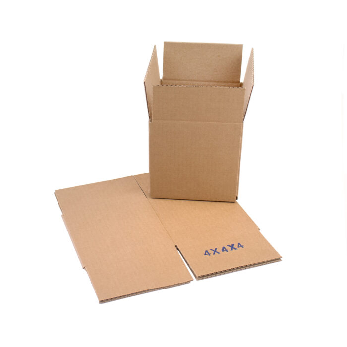 4x4x4 inch cardboard box perfect for shipping mugs