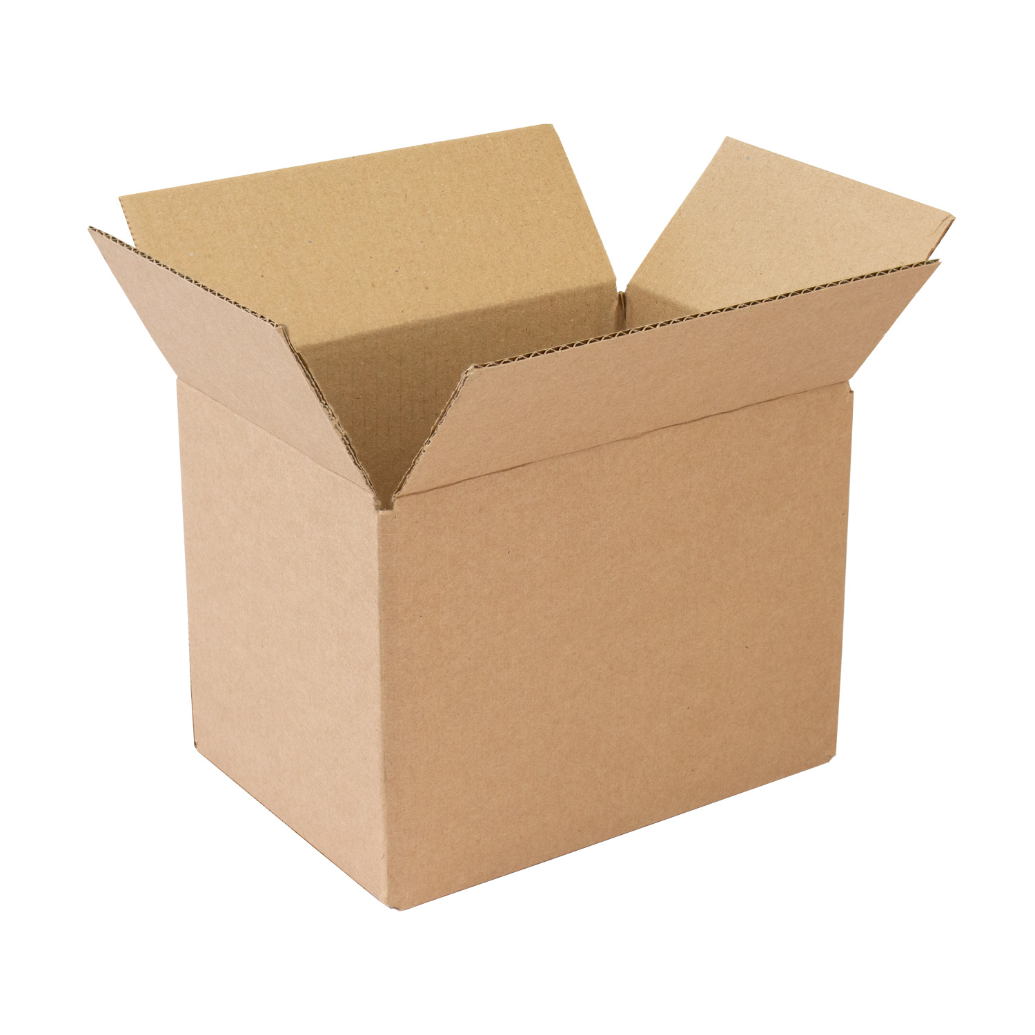 7x5x5 inch cardboard box open