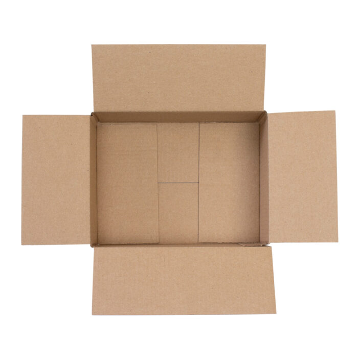 8x6x2" single wall cardboard box top down