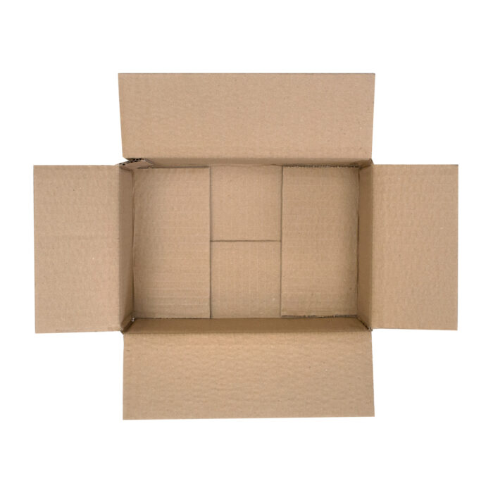 9x6x3 inch double wall box showing top down features