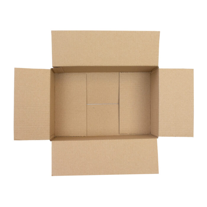 9x6x3 cardboard box top down image